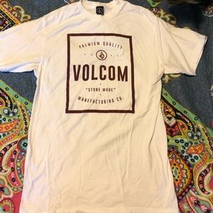Men’s White Volcom Tee